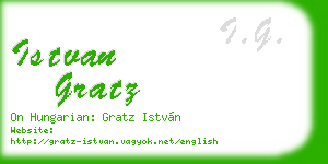 istvan gratz business card